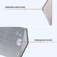 Solar Stainless Steel 3 LED Stair Wall Lamp Outdoor Garden Fence Light(Warm Light) 2pc Set