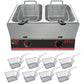 Vito 12L Double Gas Deep Fryer