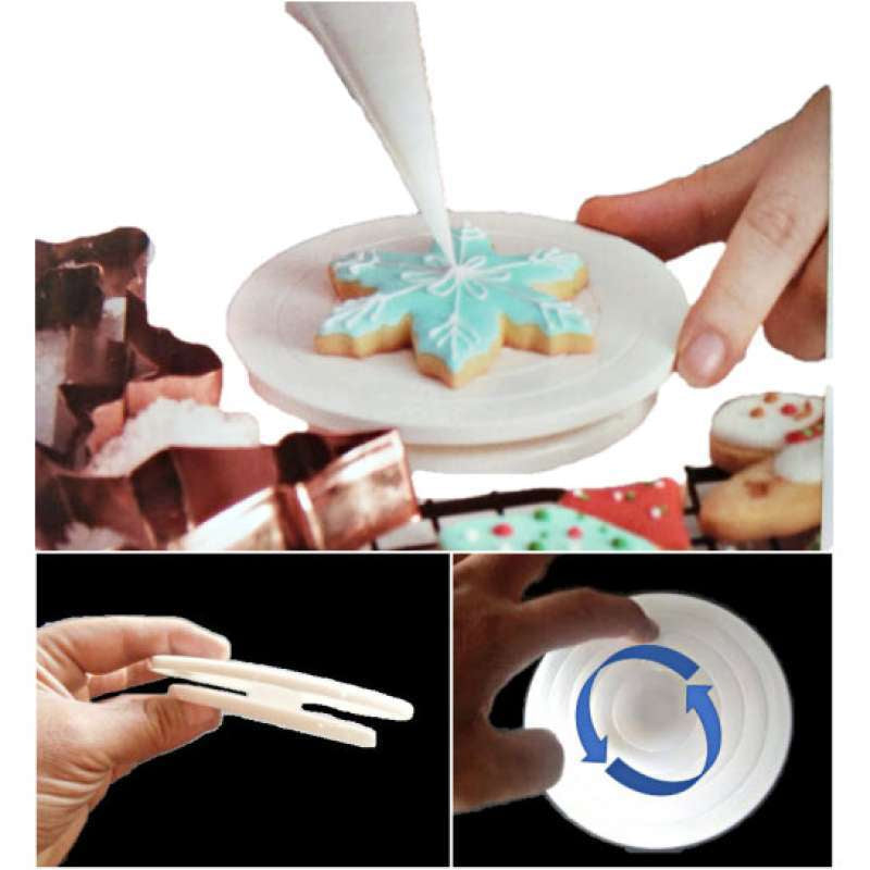 Mini Cookies Turntable Stand 12.4x1.8cm
