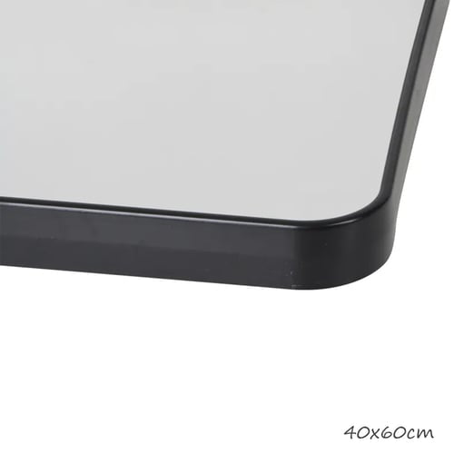 Mirrors Rectangular Black or Gold Frame Mirror 40x60cm
