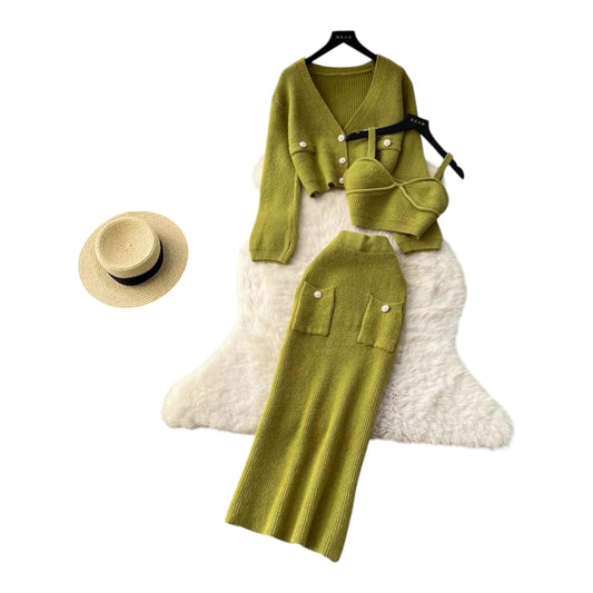 Ladies Trendy Winter Suits 3pc-Various Colours