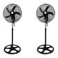 18'' Adjustable Pedestal Floor Fan set of 2 B 300 mm 5 Blade Pedestal Fan (Black, Pack of 2