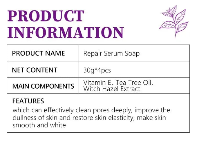 Beauty Anti Acne Fade Acne Marks Handmade Body and Face Soap-120g 4:1/ 4pc