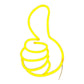 Thumbs Up LED Neon Sign