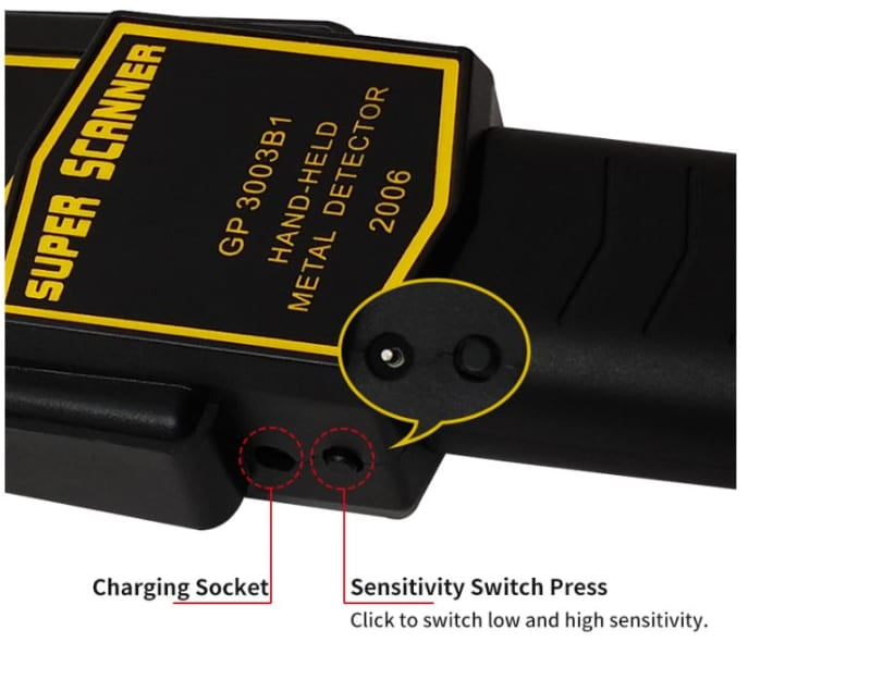 Hand Held Metal Detector Super Scanner