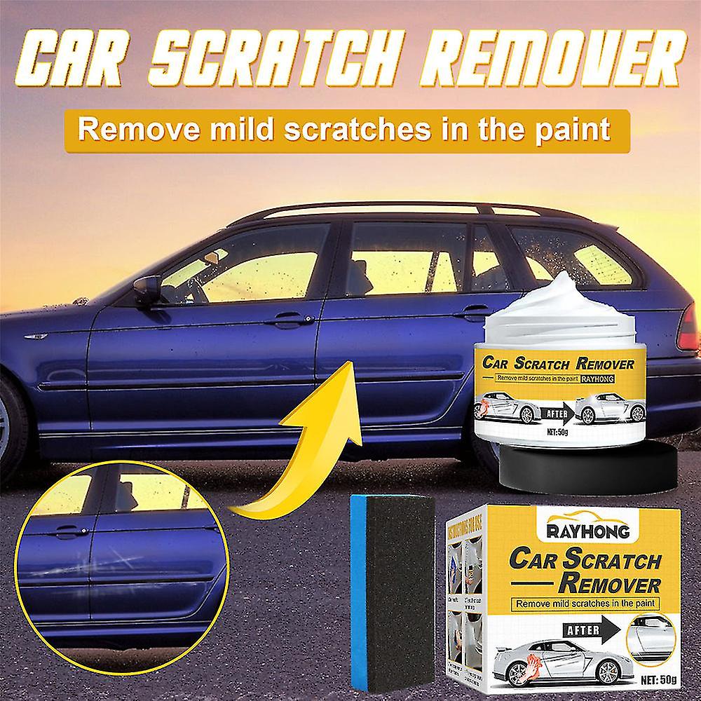 Rayhong Car Scratch Remover Car Scratch Recovery Cream Car Paint Repair Scratch Maintenance Agent 50G