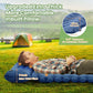 MHome Inflatable Camping Sleeping Pad Multipurpose Foldable Travel Mattress with Pillow for Picnic and Hiking Inc Foot Pump