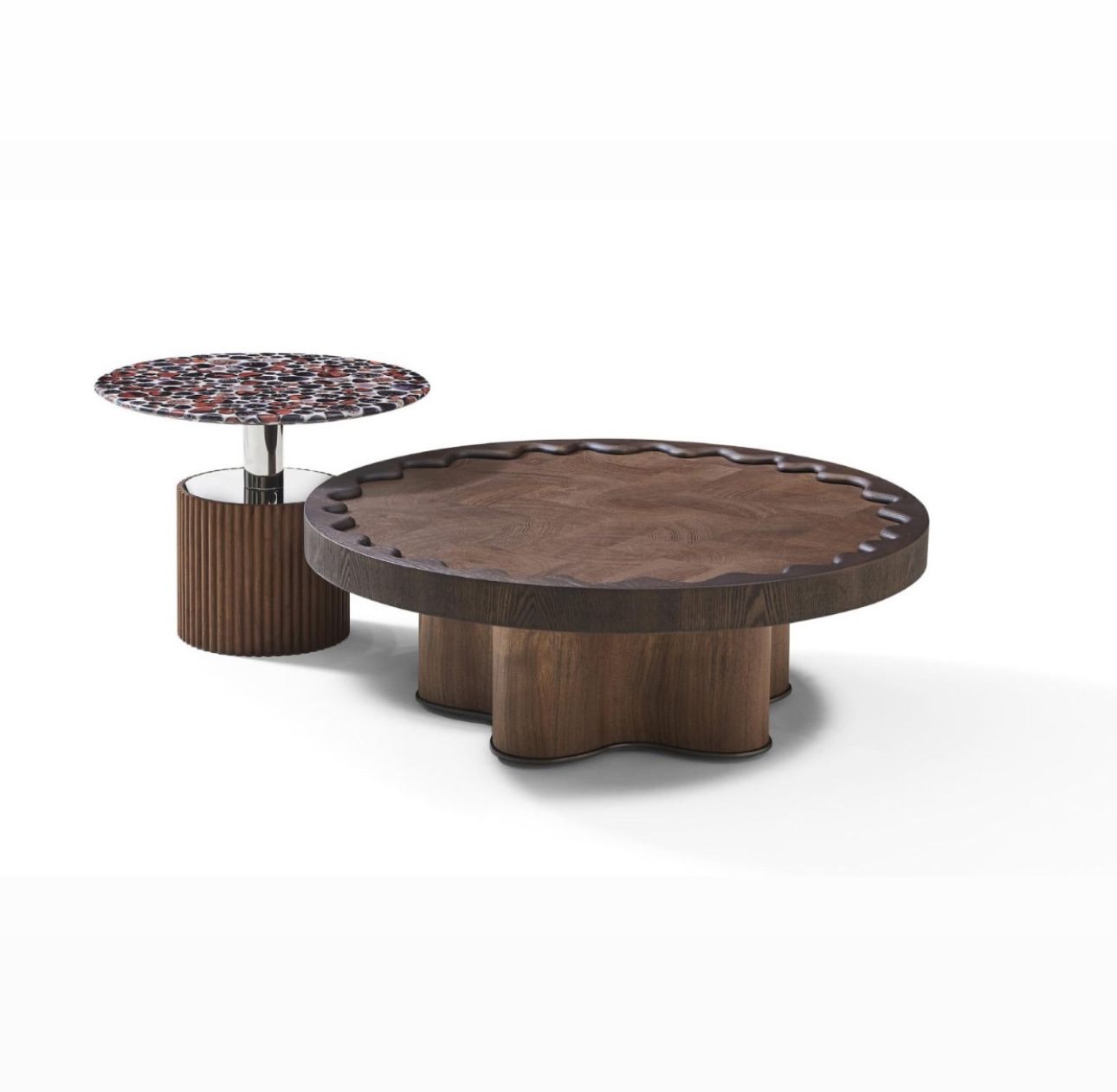 MFURN Simpson Mid-century Creative Coffee Table Set 2pc