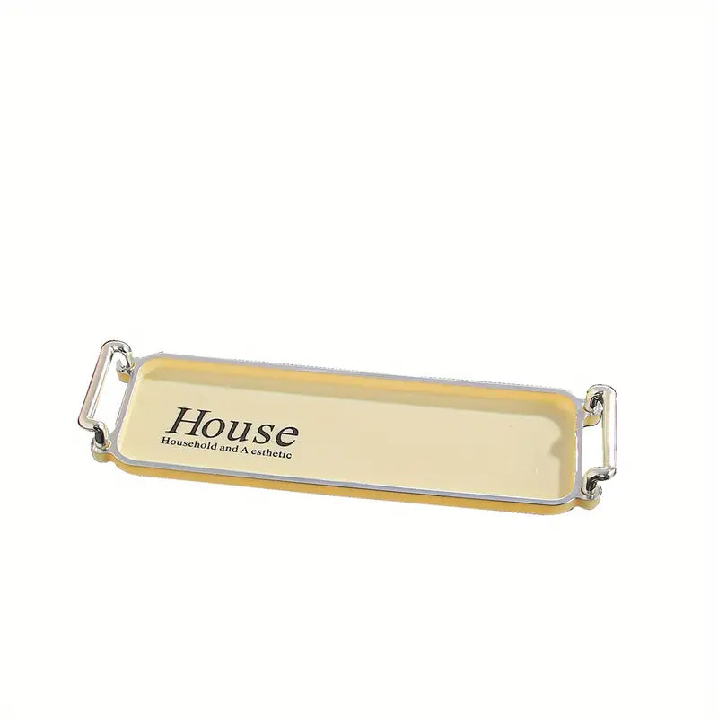 Plastic Food Storage Tray, Multi-Purpose Large Capacity Snack Breakfast Serving Tray Suitable For Kitchen 3pc Set