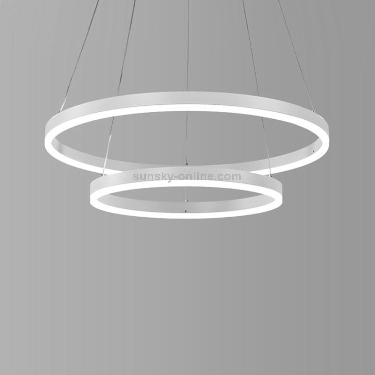 Chandeliers
Modern Minimalist Ring LED Chandelier Restaurant Bedroom Creative Personality Round Aluminum Lamps, Double Circle 80+100cm, Stepless Dimming + Remote Control-Available In Options