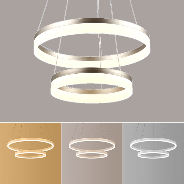 Chandeliers
Modern Minimalist Ring LED Chandelier Restaurant Bedroom Creative Personality Round Aluminum Lamps, Double Circle 80+100cm, Stepless Dimming + Remote Control-Available In Options