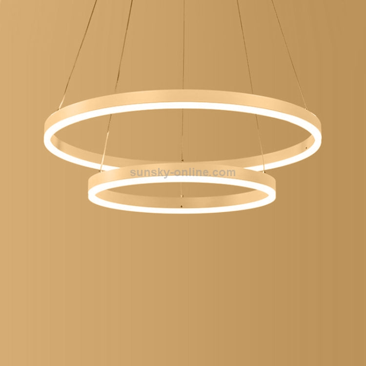 Chandeliers
Modern Minimalist Ring LED Chandelier Restaurant Bedroom Creative Personality Round Aluminum Lamps, Double Circle 80+100cm, Stepless Dimming + Remote Control-Available In Options