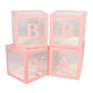 Baby Shower Decorations For Boys & Girls Ballon Box 4 Pcs - Various Options
