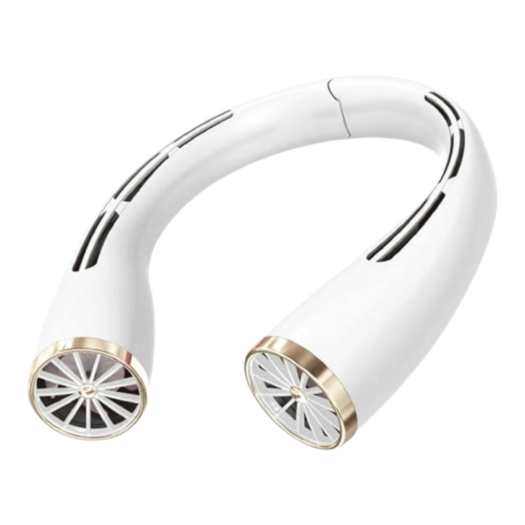 Portable Neck Cooler Fan,USB Rechargeable Quiet Electric Fan, Long Battery Life,Small Neck Fan for Outdoor, Travel, and Office Use.
