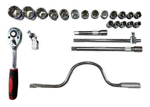 Professional Toolset 25pc - 1/2inch Drive