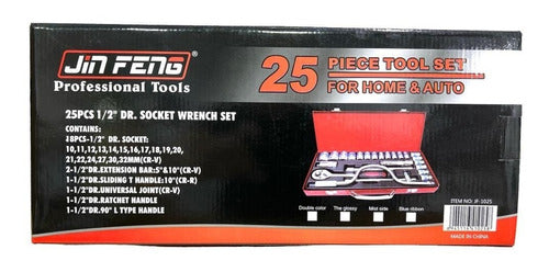 Professional Toolset 25pc - 1/2inch Drive