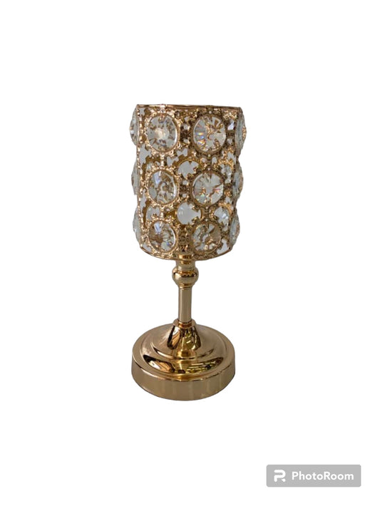 Decorative Gold Metal Ornate Candle Holder