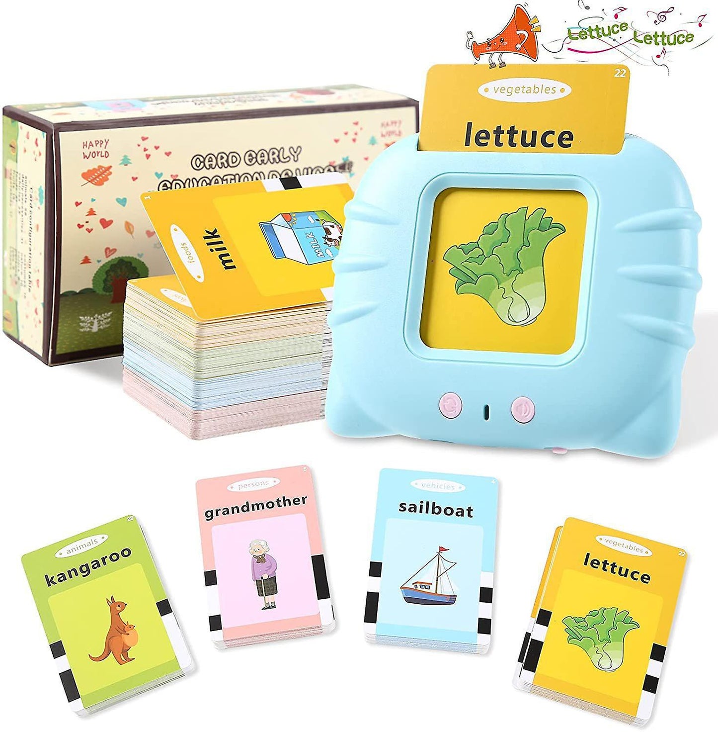 Smart English Speaking Card Reader Kids Toys Kids Educational Toys Learning Toys Speech Delay Toys Compatible 2 To 3 Years Old
