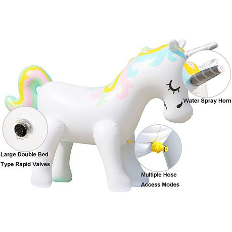 Unicorn Sprinkler Water Toys Inflatable Unicorn Outdoor Yard Sprinkler For Kids And Adults.