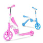 2- in -1 Adjustable Kick Scooter Skateboard Walker Balance Bike