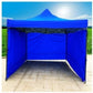 MHome Gazebo 3 X 3M Fold-Up With Side Cover Blue