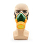 Reusable Single Cartridge Respirator Industry Fitted With Non Toxic Filters Suited For Dust PollenPowders & Paint Spray ,Mask With Replaceable Activated Carbon Filter Cartridge