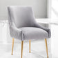 MFurn
Trendy Dining Arm Chair with Stainless Steel Golden Legs - Elegant Upholstered Seating - Various Options