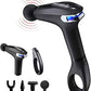 Percussion Massage Gun PRO with Extended Handle, Massager for Muscle with 8 Speeds &LED Screen &4Massage Heads, Massage Gun Deep Tissue AI Intelligent Control Chip Intellige(Black)