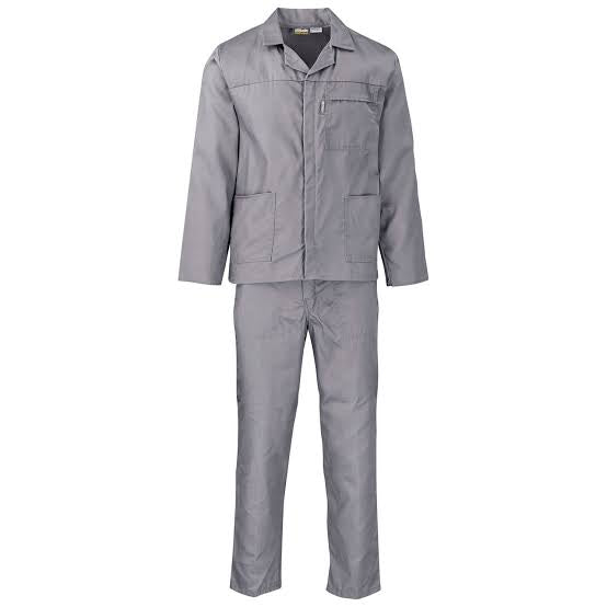 Poly Cotton Conti Suit | Grey Long Sleeve