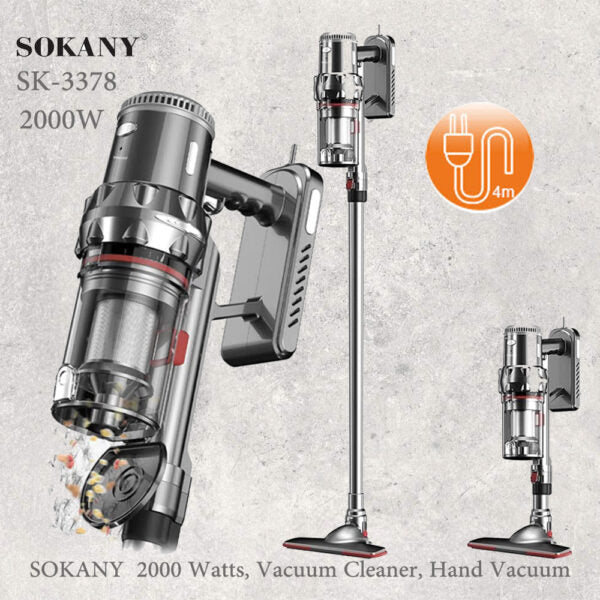 SOKANY High Quality Vacuum Cleaner 2000 Watts SK-3378