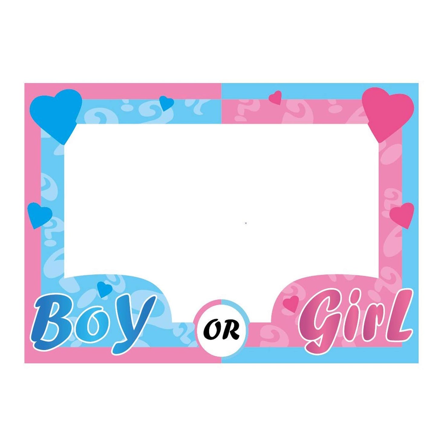 Gender Reveal Photo Frame Prop