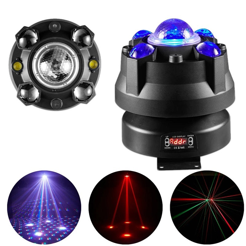 MTech Little Sun Kaleidoscope 4 in 1 Head Stage Light Pistol Flashlight