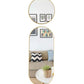 MHome Luxury Trip Mirror Set – 3 Piece Gold Frame Mirrors (Wall or Floor Display)