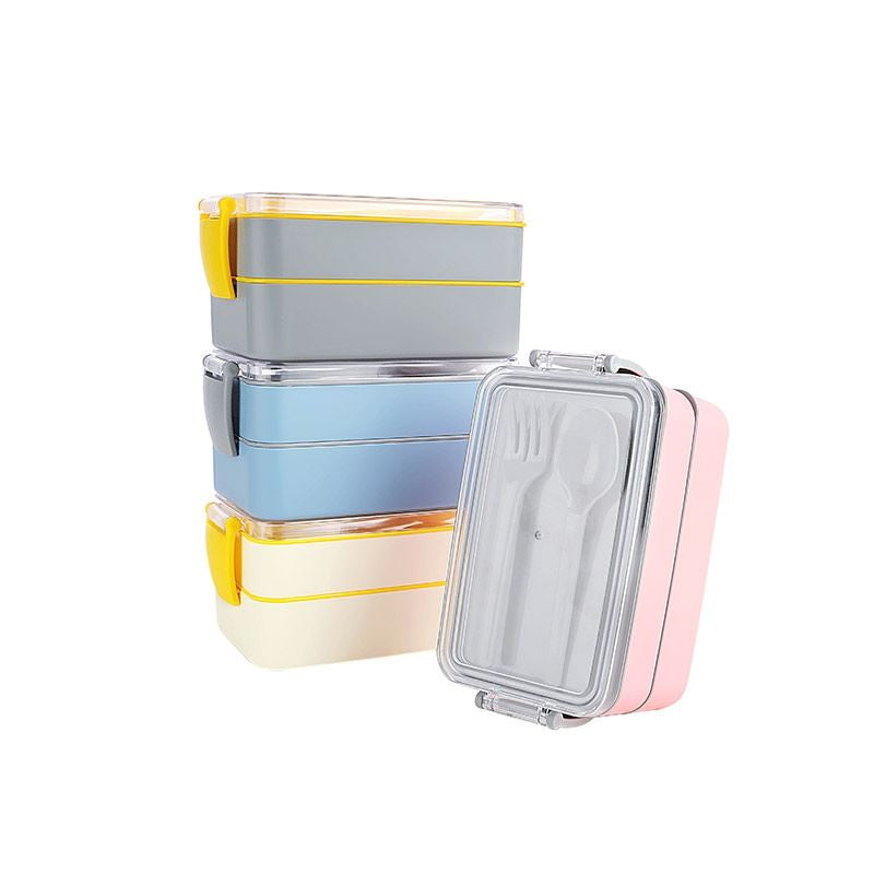 Fely Lunch Box With Utensils 2pc 500&400ml