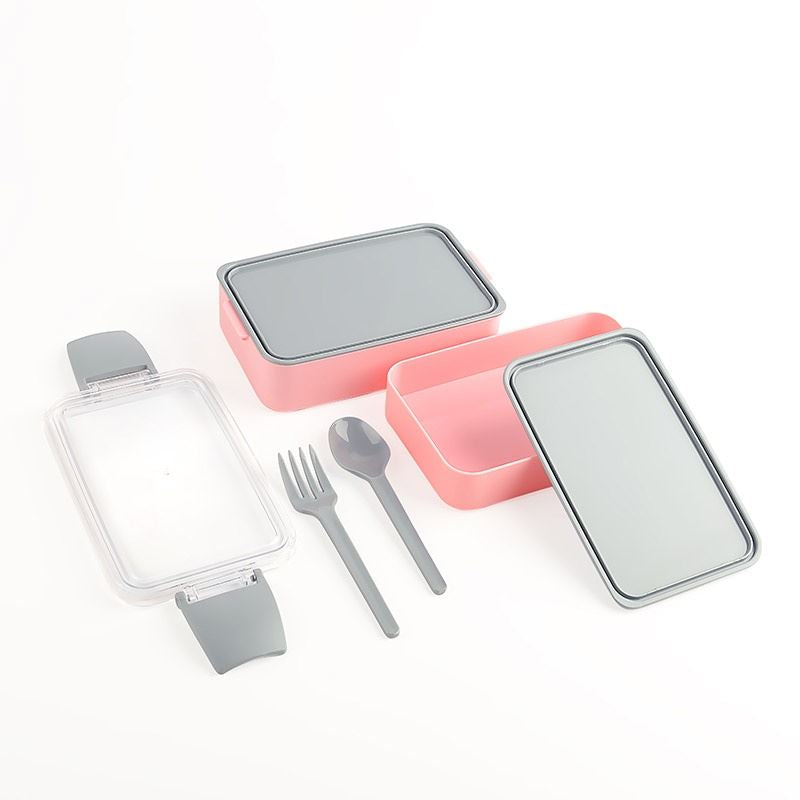 Fely Lunch Box With Utensils 2pc 500&400ml
