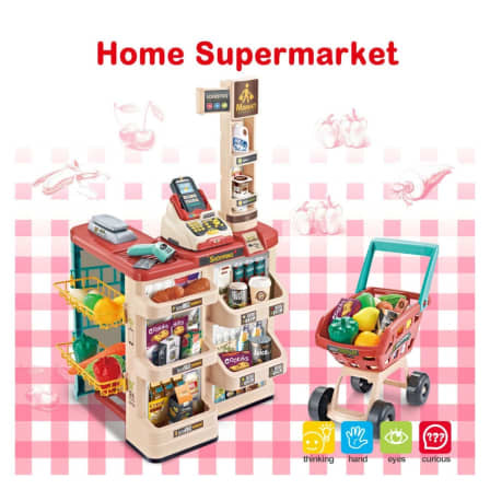 MyToy Pretend Play Supermarket with Scanner and Cash Register