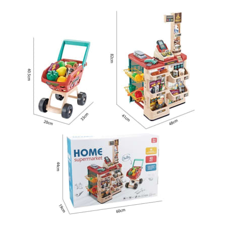MyToy Pretend Play Supermarket with Scanner and Cash Register