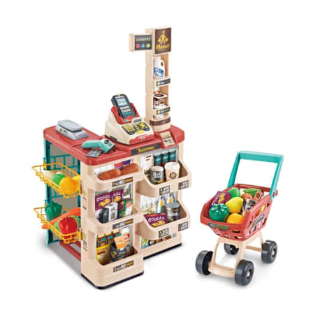 MyToy Pretend Play Supermarket with Scanner and Cash Register