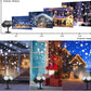 Christmas Snowflake Projector Light 2IN1 LED Snowflake Projection Lamp Remote Control for Wedding New Year Halloween Party Decor