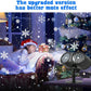 Christmas Snowflake Projector Light 2IN1 LED Snowflake Projection Lamp Remote Control for Wedding New Year Halloween Party Decor