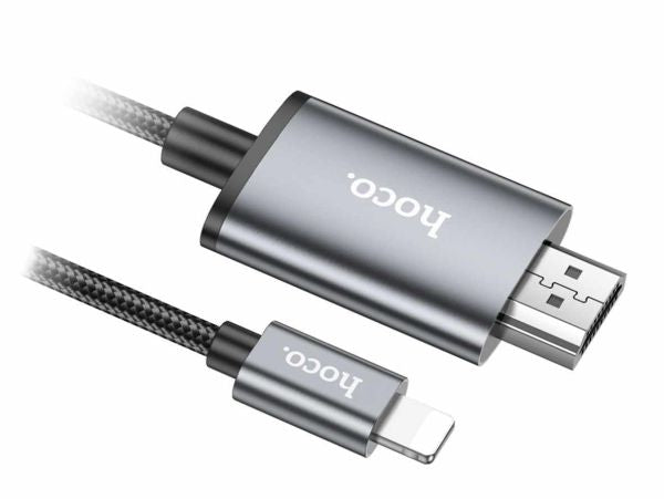 HOCO UA27 HD On-Screen Cable iPhone To HDTV – Grey