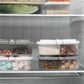 Double Compartment Sealed Plastic Storage Box w/ Lid for Kitchen Refrigerator