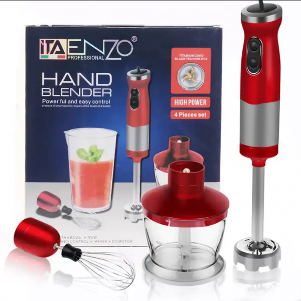 ENZO 4 in 1 Multi-purpose Electric Hand Mixer Blender Set With Cup