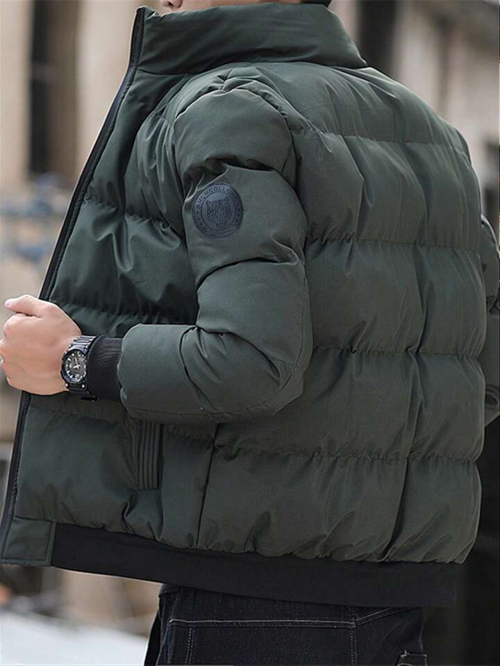 MWear Winter Mens Jacket Stand -Up Collar Warm Winter Clothes