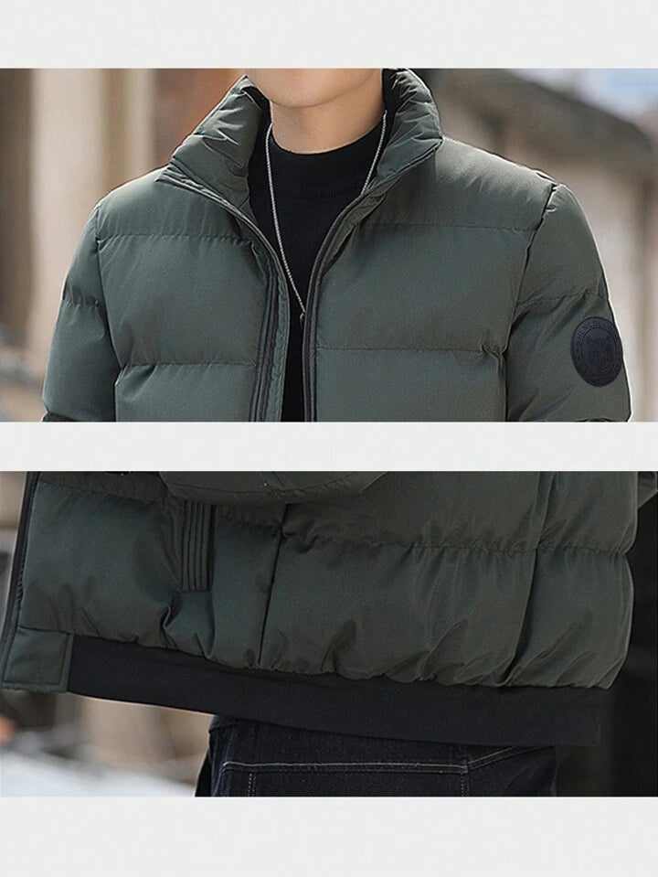 MWear Winter Mens Jacket Stand -Up Collar Warm Winter Clothes