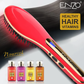 ENZO LCD Hair Straightener Comb Electric Brush Ceramic