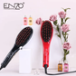 ENZO LCD Hair Straightener Comb Electric Brush Ceramic