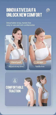 Shiatsu Rechargeable Device - Thermal Massage Neck,Back, Waist & Legs