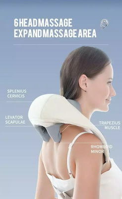 Shiatsu Rechargeable Device - Thermal Massage Neck,Back, Waist & Legs