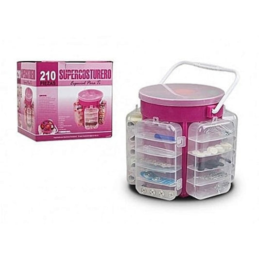 Super Costurero 210-piece Sewing Kit Storage Caddy Organizer